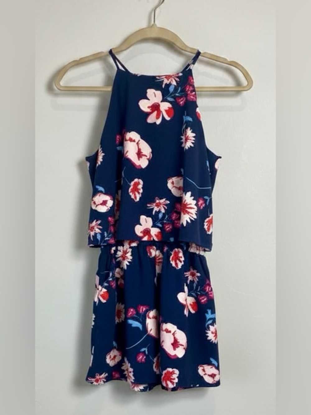 Mud Pie Moonlight Garden "Palmer" Floral Romper